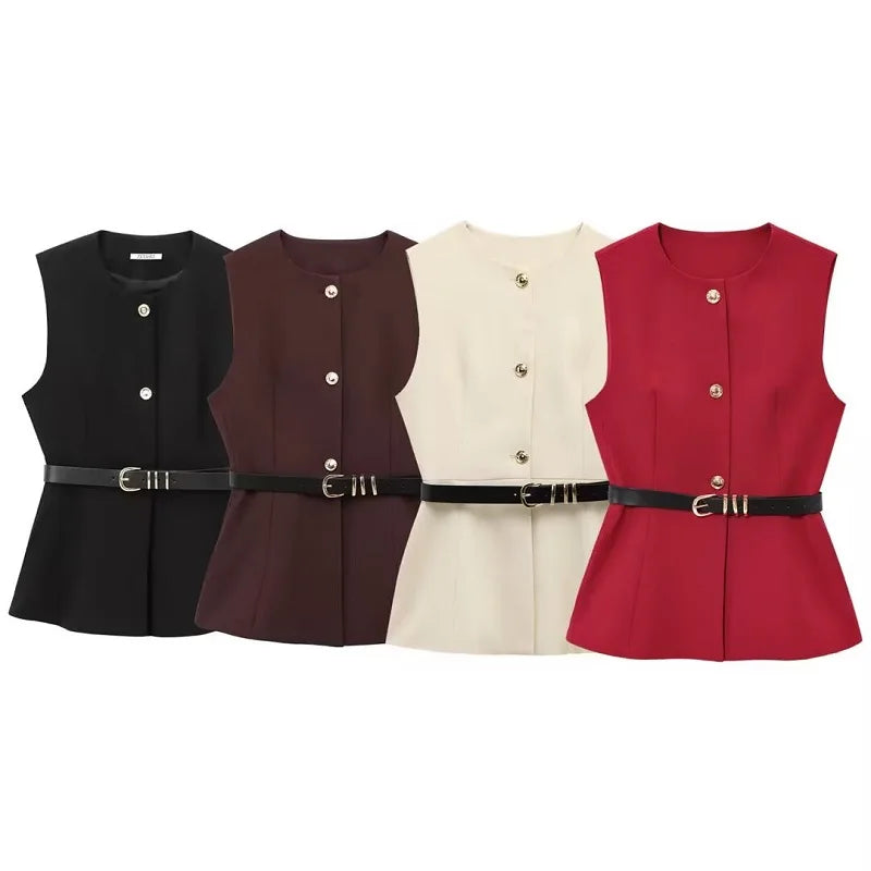Classic Women’s Button Vest